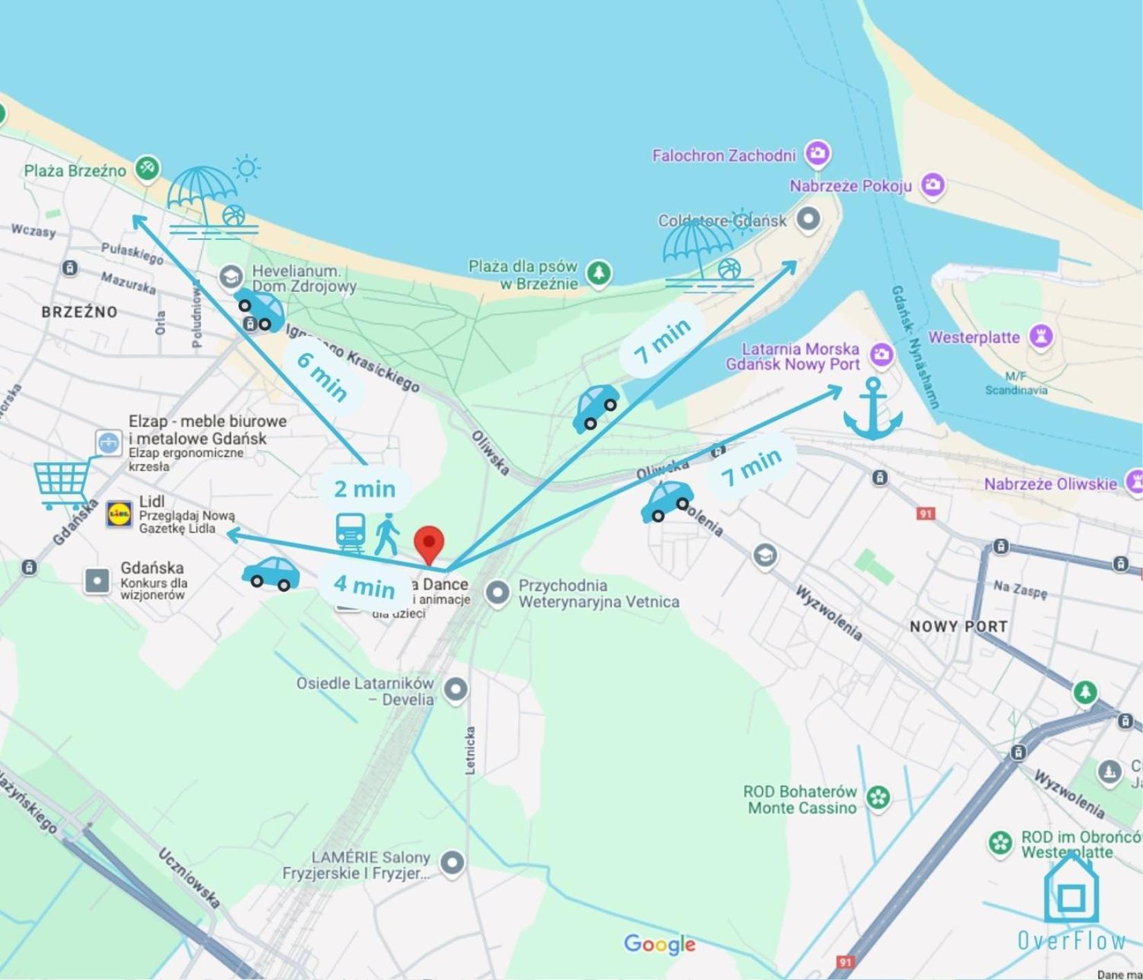 Проживання в сім'ї Coral - 2 Km To Baltic Sea & 15 Minutes To Old Town Гданськ